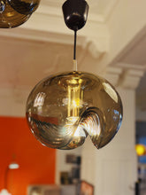 Load image into Gallery viewer, PEILL & PUTZLER / 1970s Wave Glass Pendant