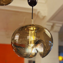 Load image into Gallery viewer, PEILL & PUTZLER / 1970s Wave Glass Pendant
