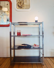 Load image into Gallery viewer, VINTAGE / 4- TIER CHROME SHELVING