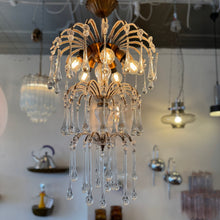 Load image into Gallery viewer, VINTAGE / Italian Waterfall Teardrop Chandelier