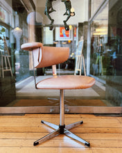 Load image into Gallery viewer, KM TUBULAR INDUSTRIES / 1970s Chrome & Blush Swivel Chairs - Set of 4