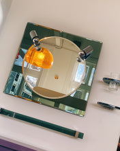 Load image into Gallery viewer, FONTANA ARTE / Gun Metal Bathroom Mirror Set + Lights