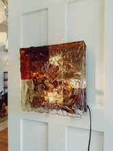 Load image into Gallery viewer, VENINI / 1970s Murano Glass Patchwork Wall Sconce by Toni Zuccheri