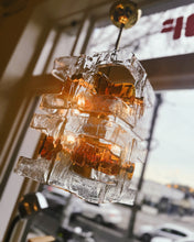 Load image into Gallery viewer, MAZZEGA / Geometric Murano Glass Suspension Light