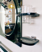 Load image into Gallery viewer, FONTANA ARTE / Gun Metal Bathroom Mirror Set + Lights