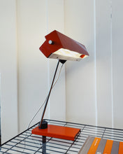 Load image into Gallery viewer, VINTAGE / German Banker Desk Lamp - Orange