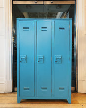 Load image into Gallery viewer, VINTAGE/ 1960s Japanese School Locker in Azure Blue 青