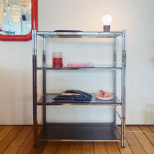 Load image into Gallery viewer, VINTAGE / 4- TIER CHROME SHELVING