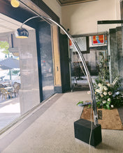 Load image into Gallery viewer, VINTAGE / Chrome Arc Lamp