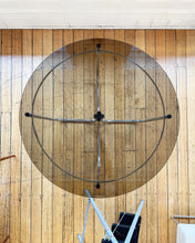 Load image into Gallery viewer, VINTAGE / Chrome + Smokey Bronze Glass Dining Table