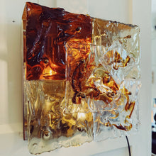 Load image into Gallery viewer, VENINI / 1970s Murano Glass Patchwork Wall Sconce by Toni Zuccheri