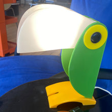 Load image into Gallery viewer, ENEA FERRARI / Vintage Green & Yellow Toucan Lamp