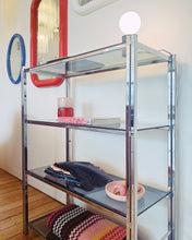 Load image into Gallery viewer, VINTAGE / 4- TIER CHROME SHELVING