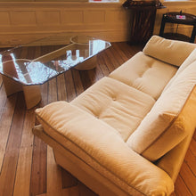 Load image into Gallery viewer, FANTASY #362/ Atlantis 1970s Cream Tiger Rib Two Seater Sofa