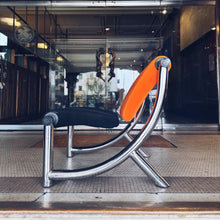 Load image into Gallery viewer, KLOBER TEZETT / 1980s German Post Modern Chrome Occasional Chair