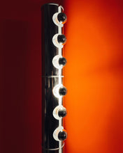 Load image into Gallery viewer, LUCI / 1970's Chrome + Stone Pillar Floor Lamp