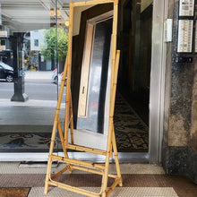 Load image into Gallery viewer, VINTAGE / Bamboo Cane Standing Dressing Mirror
