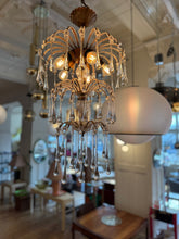 Load image into Gallery viewer, VINTAGE / Italian Waterfall Teardrop Chandelier