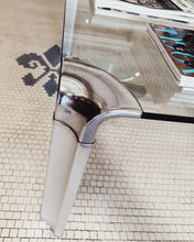 Load image into Gallery viewer, VINTAGE / Aluminium + Glass Coffee Table