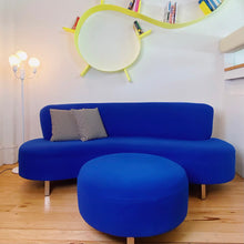Load image into Gallery viewer, FANTASY #425 / Curved Cobalt Blue Cloud Sofa + Ottoman