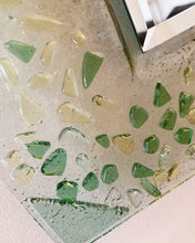 Load image into Gallery viewer, POST MODERN / Memphis Style Green Glass Shapes Mirror