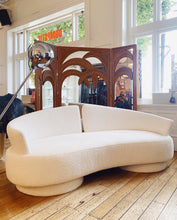 Load image into Gallery viewer, FANTASY #427 / Serpentine Cloud Style Sofa in Ivory Boucle
