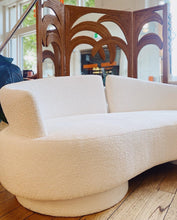 Load image into Gallery viewer, FANTASY #427 / Serpentine Cloud Style Sofa in Ivory Boucle