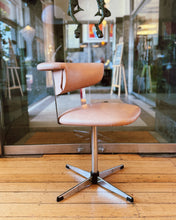 Load image into Gallery viewer, KM TUBULAR INDUSTRIES / 1970s Chrome & Blush Swivel Chairs - Set of 4