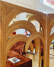 Load image into Gallery viewer, VIVAI DEL SUD / 1970s Bamboo Mirrored Screen
