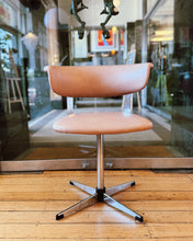 Load image into Gallery viewer, KM TUBULAR INDUSTRIES / 1970s Chrome & Blush Swivel Chairs - Set of 4