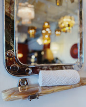 Load image into Gallery viewer, VINTAGE / Spanish Onyx Chrome Mirror
