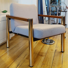 Load image into Gallery viewer, SEBEL / Tubular Brass/Wood Seat