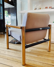 Load image into Gallery viewer, SEBEL / Tubular Brass/Wood Seat