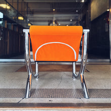 Load image into Gallery viewer, KLOBER TEZETT / 1980s German Post Modern Chrome Occasional Chair