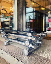 Load image into Gallery viewer, VINTAGE / 1970s Italian Tubular Chrome Smoky Glass Coffee Table