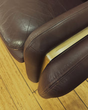 Load image into Gallery viewer, VINTAGE / 1970s Dark Brown Leather Sofas
