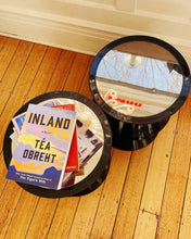 Load image into Gallery viewer, POST MODERN / Black Mirrored Zig Zag Side Table
