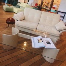 Load image into Gallery viewer, FANTASY #362/ Atlantis 1970s Cream Tiger Rib Two Seater Sofa