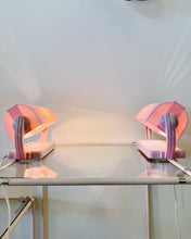 Load image into Gallery viewer, VINTAGE / Pinky Bakelite Headboard Lamps