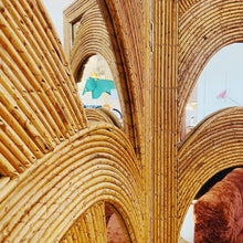 Load image into Gallery viewer, VIVAI DEL SUD / 1970s Bamboo Mirrored Screen