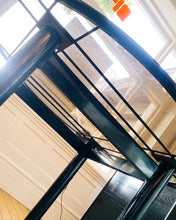 Load image into Gallery viewer, POST MODERN / 1980s Tubular Dining Table in Black/Smoke