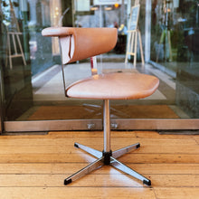 Load image into Gallery viewer, KM TUBULAR INDUSTRIES / 1970s Chrome & Blush Swivel Chairs - Set of 4