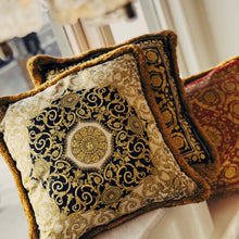 Load image into Gallery viewer, VERSACE / I ♡ Baroque Silk Floral Medusa Cushions
