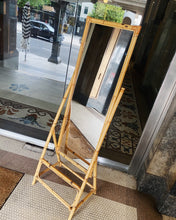 Load image into Gallery viewer, VINTAGE / Bamboo Cane Standing Dressing Mirror