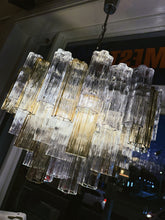 Load image into Gallery viewer, TRONCHI CHANDELIER / Vintage Oval Two Tone Venetian Chandelier