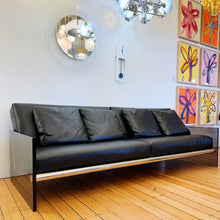 Load image into Gallery viewer, ACERBIS / Gem Leather Sofa w/Acrylic Smoke Sides by Lodovico Acerbis