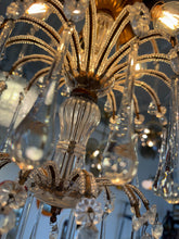 Load image into Gallery viewer, VINTAGE / Italian Waterfall Teardrop Chandelier