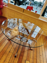 Load image into Gallery viewer, VINTAGE / 1970s Octopus Chrome Dining Table