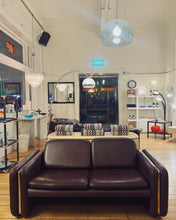 Load image into Gallery viewer, VINTAGE / 1970s Dark Brown Leather Sofas