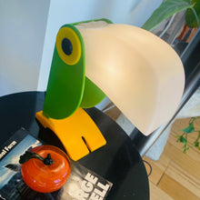 Load image into Gallery viewer, ENEA FERRARI / Vintage Green & Yellow Toucan Lamp